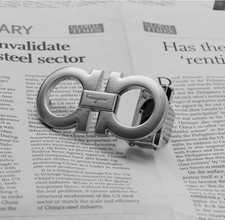 Silver Salvatore Ferragamo Classic Alloy Belt Buckle for 34-35mm leather belt