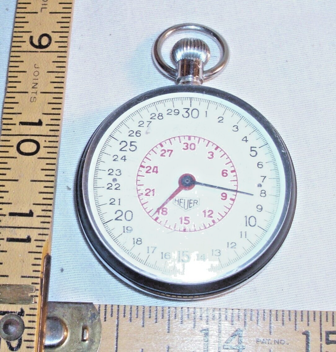 HEUER 7 JEWEL RACING STOP WATCH 1968 BOXED WORKS | eBay