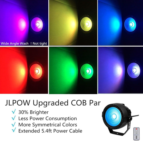 Stage Wash Light, Super Bright Mini COB Par Can Lights with DMX and Remote Cont - Picture 2 of 9