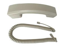 NEW Nortel Norstar Meridian M-Series Handset w/ 9 Ft Receiver Cord - Ash / Beige