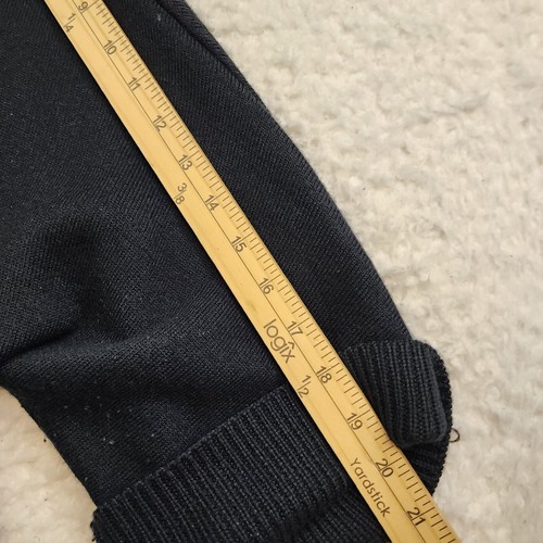 Tahari Strickjacke Pullover M schwarz vorne offen entspannt kuschelig adrett akademisch Taschen - Bild 7 von 9