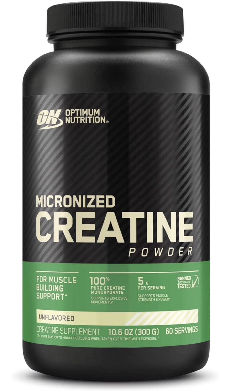 Optimum Nutrition's Micronized Creatine Powder Unflavored Keto 60 Servings