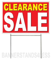 18x12 Inch CLEARANCE SALE Yard Sign with Stake - rb1s