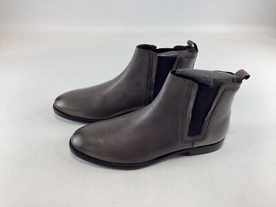 Mens Bacco Bucci Gray Black Leather Chelsea Boots 12M NWOB  display picture 2