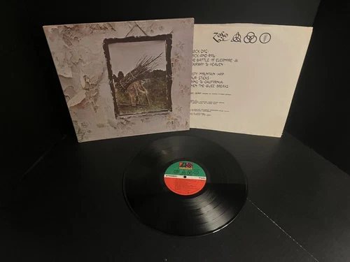 LED ZEPPELIN SELF TITLED BLACK VINYL LP AUSTRALIA 1971 SD-7208 SLEEVE DAMAGE