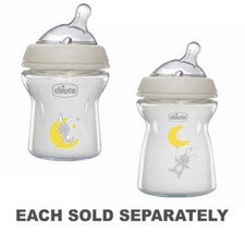 Brand New Chicco Natural Feeling Slow Flow Safe Bottle Glass for Baby Feeding