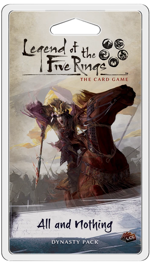 L5R LEGEND OF THE FIVE RINGS CARD GAME DYNASTY PACK ~ ALL AND NOTHING