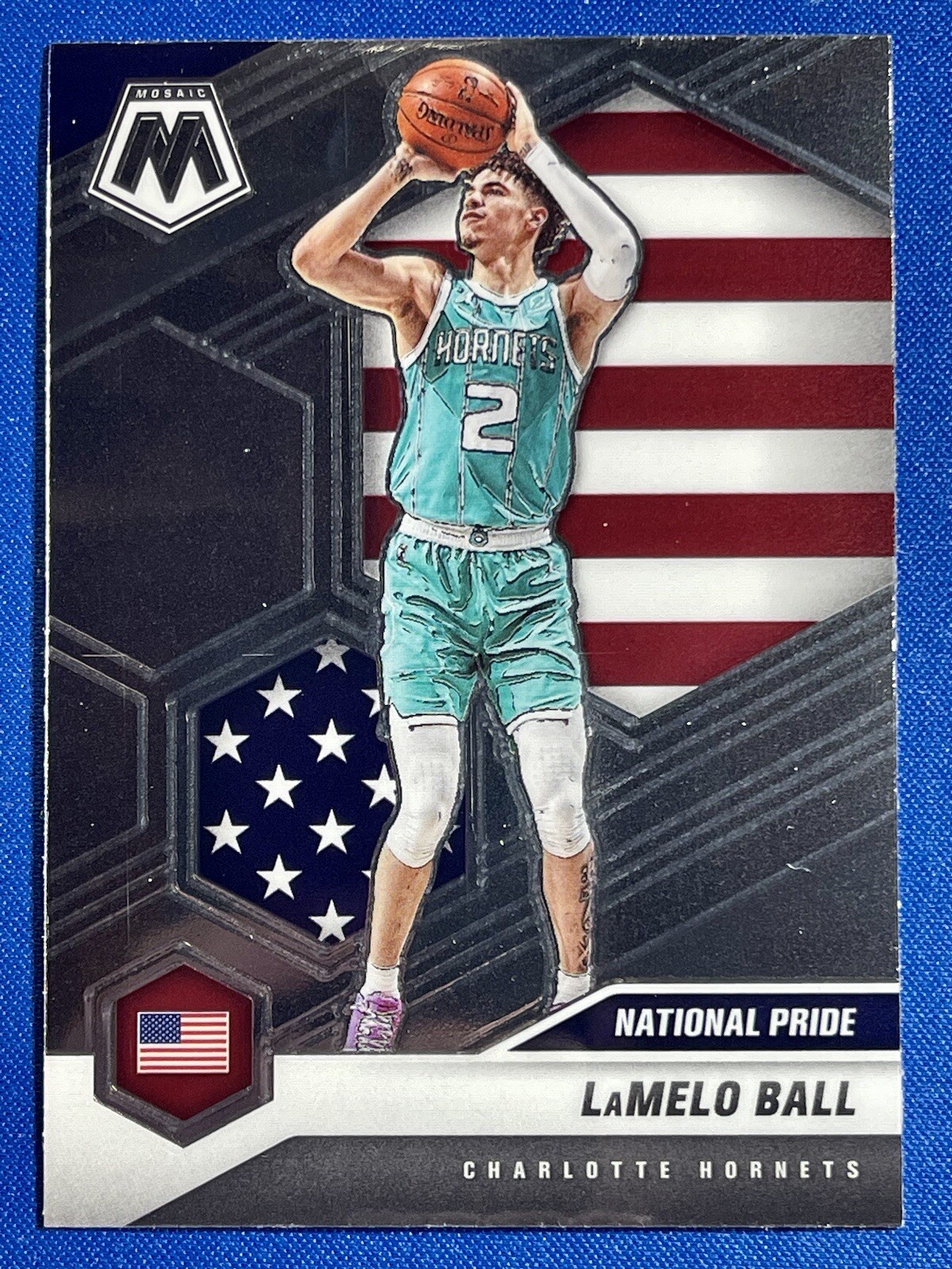 2020 Panini Mosaic National Pride #257 LaMelo Ball RC Charlotte Hornets