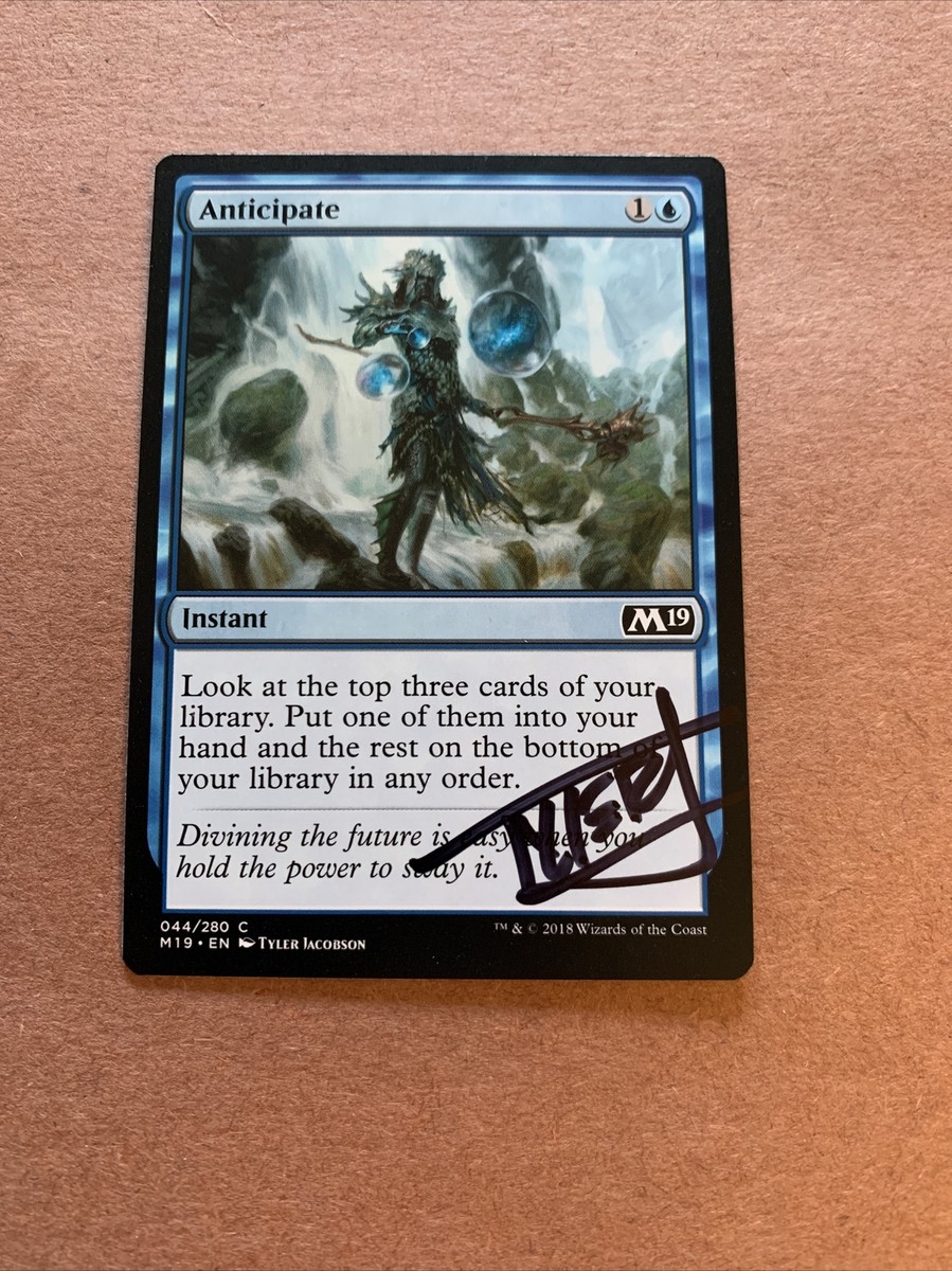 MTG Magic Anticipate Signed Artist Proof x1 Core 2019 Tyler Jacobson