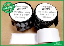 30327 Dymo® Compatible 50 Rolls File Folder Labels 130 labels per roll