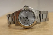 ESQ Swiss Quartz Stainless Steel Watch E5063 Silver Dial Men’s 40mm New Batt