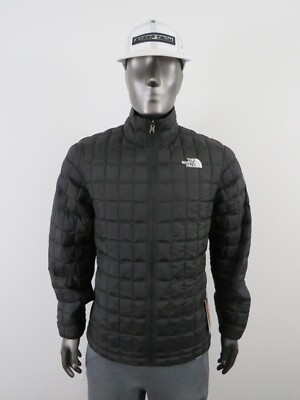 NWT Mens TNF The North Face Thermoball ECO Insulated FZ Puffer Jacket - Black