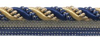 "Gold Marineblau 7/16\" Dekorativer Lippe Kordel Admiralty [9 Yards]"