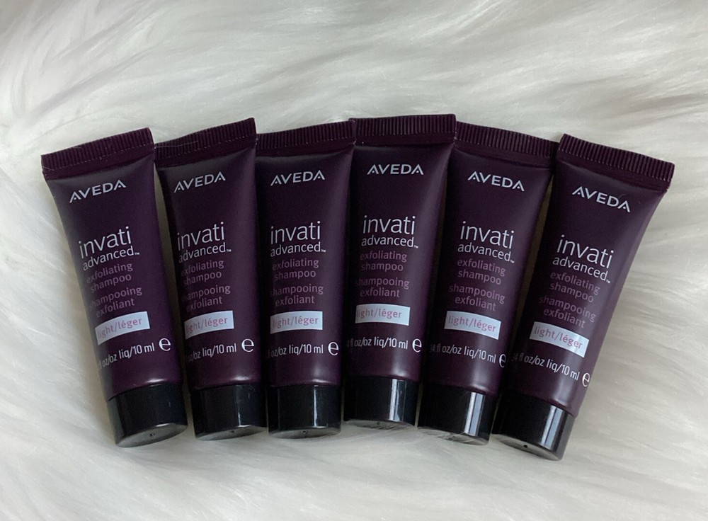 6*Aveda Invati Advanced Exfoliating Shampoo LIGHT ~ Total 2.04oz/60ml Mini Size