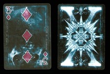 1 x playing card Bicycle Karnival X-Treme - 3 of Diamonds ZT 31