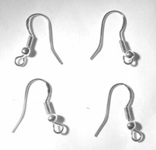 4pcs/ 2 Pairs 925 Sterling Silver Earring Hooks French Wire Non-allergenic NEW1