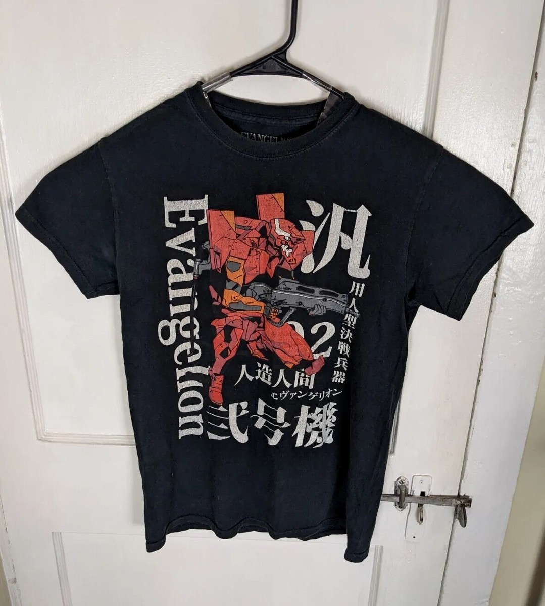 Vintage Y2K Neon Genesis Evangelion Tshirt Mech Men Sm