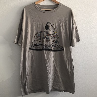 Men s Popeye DJ Graphic Tee Size XXL 