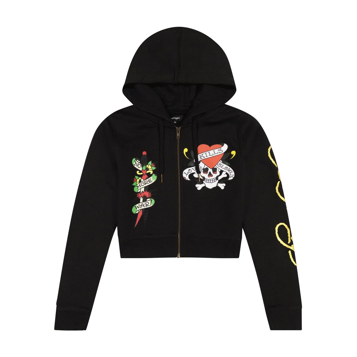 LKS Skull Black Zip Front Cropped Hoodie | eBay LKS Skull Black Zip Front Cropped Hoodie | eBay