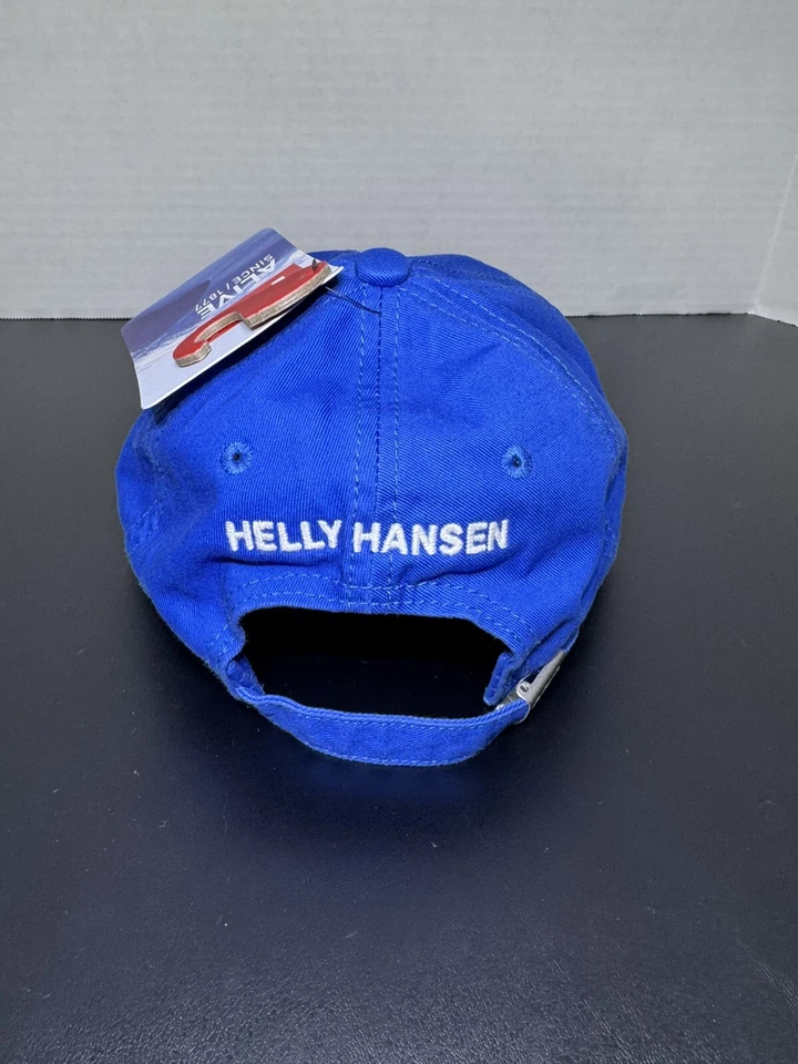 Helly Hansen Logo Baseball Cap Hat Cobalt Blue 2.0 Adjustable Standard Size NWT - Image 4 of 4