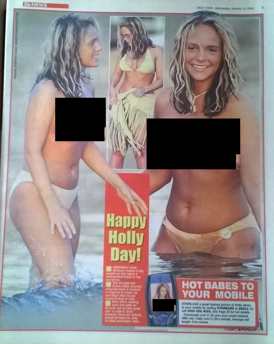 DAILY STAR 19 Jan 2005 - Holly McGuire (Page 3), Celebrity Wrestling, A  Griffin | eBay
