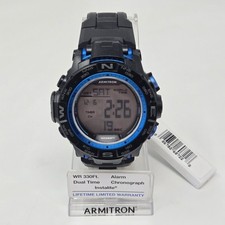 Armitron Pro Sport 40/8410 Acrylic Case Quartz Digital Men's Watch New Battery