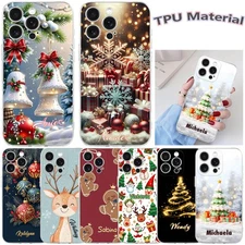 Custom Christmas Gift Cover For iPhone 16e 14 15 Pro Max 17 Air 13 12 Phone Case