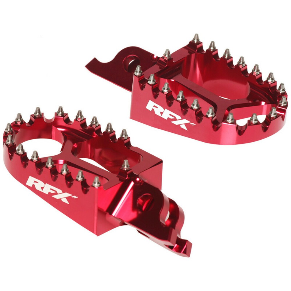 Free Shipping Rfx Pro Series Aluminum Cnc-Red Foot Pegs For Motorcycle Parts