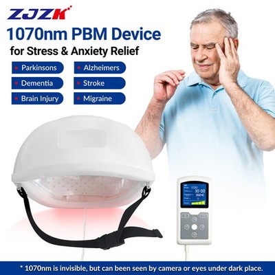 1-20000Hz 1070nm Photobiomodulation Helmet Infrared Light Therapy for Alzheimer