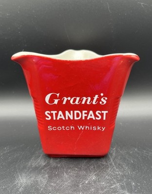 Vintage Grants Standfast Scotch Whisky Pub Water Jug Burleigh Ware Great Britain