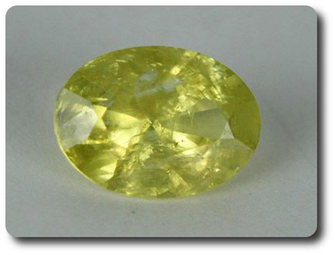 Grenat jaune Mali 1.23 cts VS pierres et minéraux d'Afrique pour collection et bijouterie