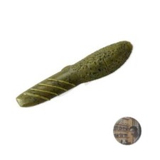 Deps Cover Scat #12 Green Pumpkin 3.5 High-Density No Sink Bait, New 6pcs