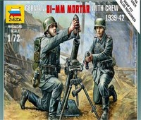 Zvezda 6111 - 1/72 Wargame Addon Dt. 81Mm MöRser Mit Mannschaft - Neu