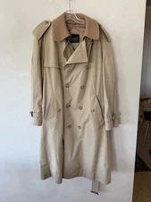 GLENSHIRE Fine Men’s Jacket Coat Double Breasted Overcoat Trench Coat 40 S