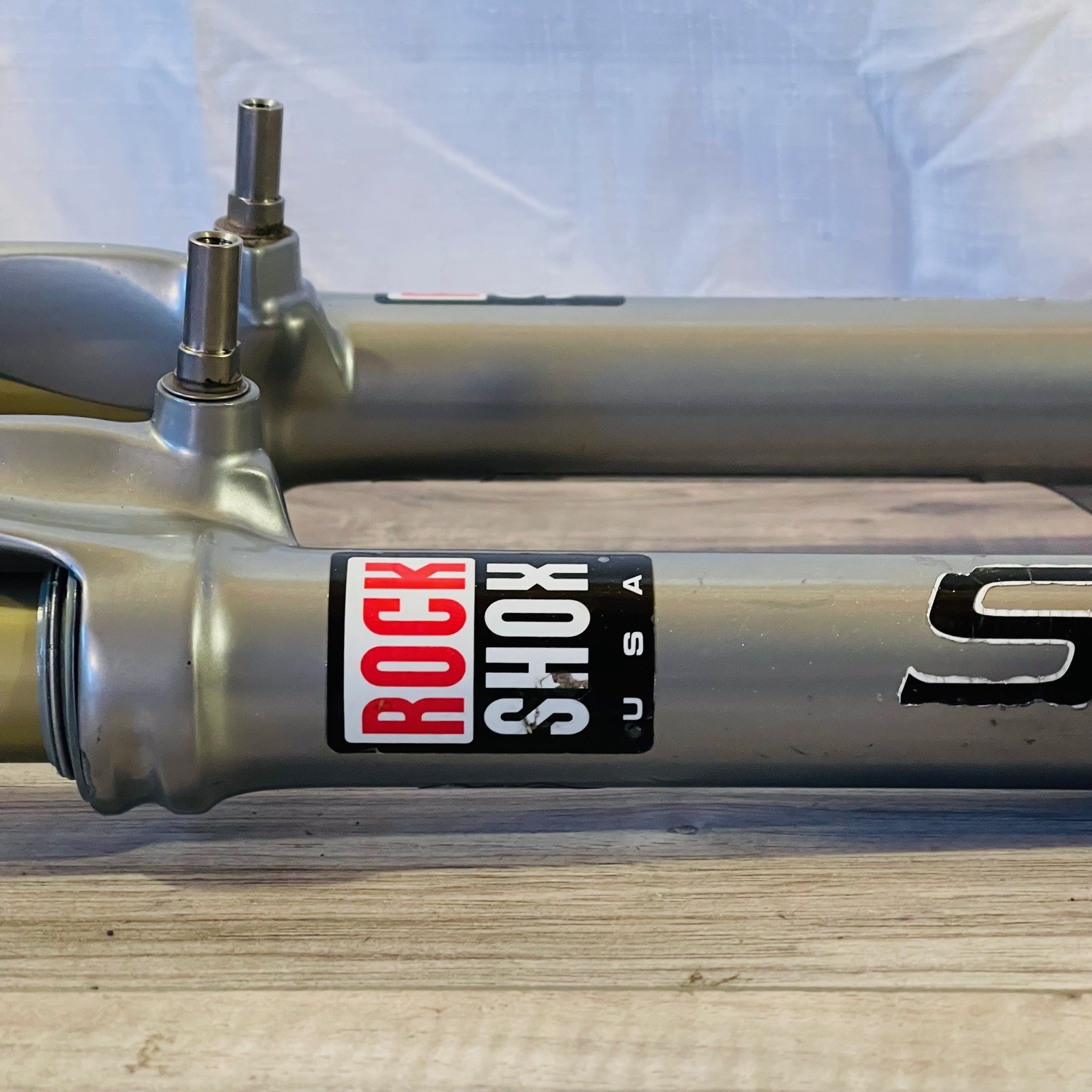 Rock Shox SID World Cup Black Box 1 1/8 Carbon 26 218mm NEEDS REBUILD