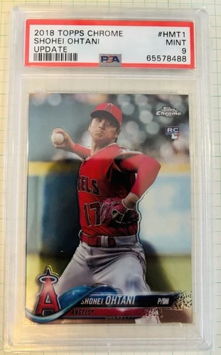 2018 Topps Chrome Update Shohei Ohtani RC #HMT1 Angels PSA 9