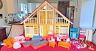 VINTAGE 1978 Mattel BARBIE DREAM HOUSE A-FRAME ORIGINAL + Furniture