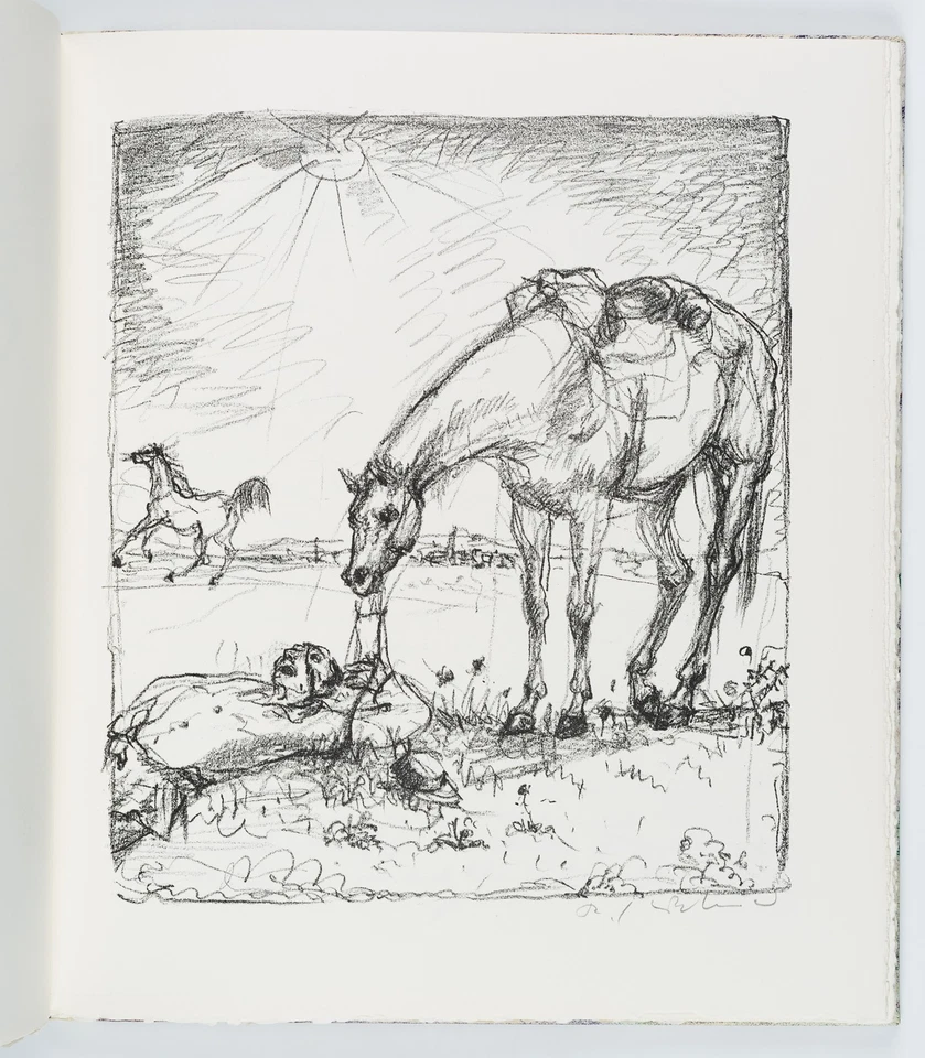 R. KIRCHNER (1940-2009), Hofmannsthal: Reitergeschichte, 1977, Lith. Expression - Bild 3 von 4