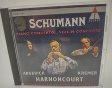 Schumann Piano Concerto (Argerich), Violin Concerto (Kremer) Harnoncourt Teldec
