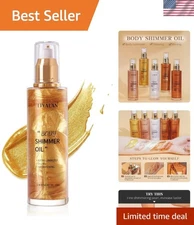 Gorgeous Dewy Glow Shimmer Oil - Lightweight 3.38 Fl Oz Liquid Makeup Essential