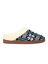 DEER STAGS Mens Navy Lodge Round Toe Slip On Slippers Shoes 7-8