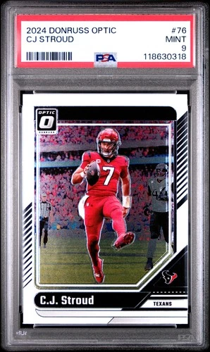 2024 PANINI DONRUSS OPTIC #76 CJ STROUD PSA 9