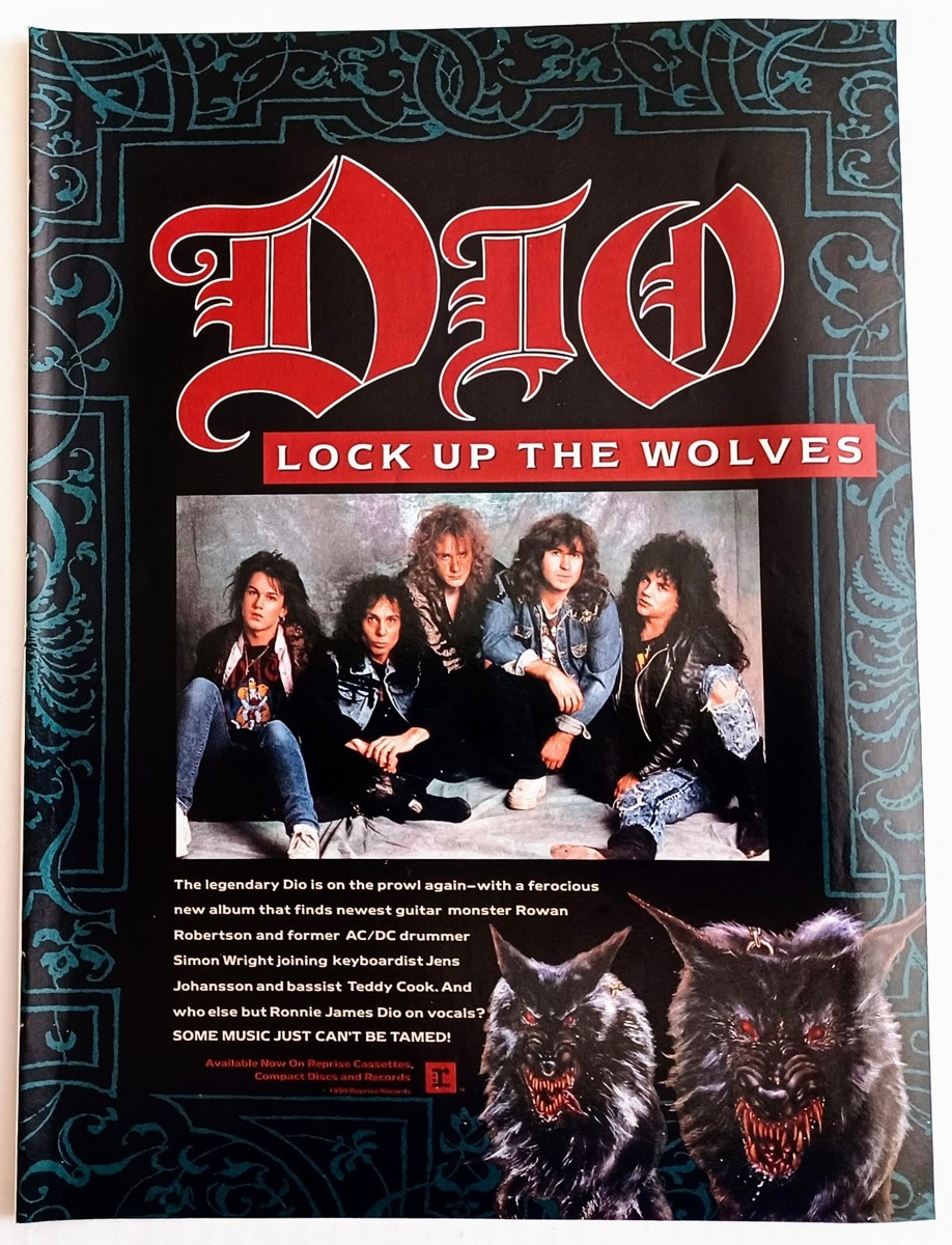 DIO~LOCK UP THE WOLVES~1990 ALBUM PROMO~PRINT MAGAZINE AD ADVERT