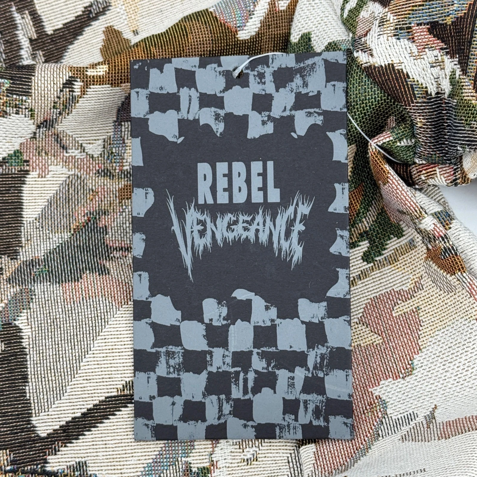 Rebel Vengeance Tapestry Jacket Mens Large Camo Duck Print Button Up Shirt NWT image 13