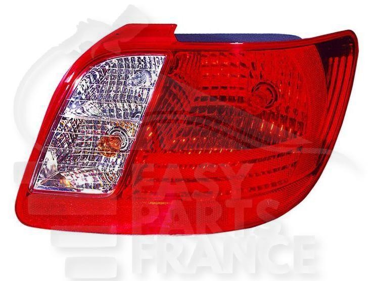 Feu arrière-droit Kia Rio 4 portes 2006 2007 bloc optique rouge