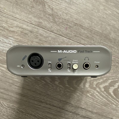M-Audio Fast Track USB-Audiointerface 2 Kanäle, 48V Phantom, Direct Monitor