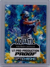 Yolfran Castillo 2025 Leaf Optichrome Baseball 1/1 Pre Production Proof