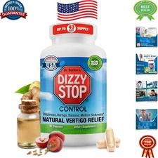 Comprehensive Vertigo Aid: Ginger & Grape Seed Capsules for Daily Use - 80 Pack