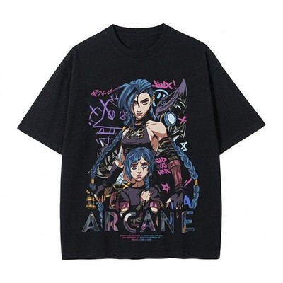 Arcane Jinx And Powder Anime Style T shirt