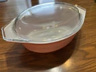 Vintage Pyrex Pink Daisy Casserole Dish W/Lid 043 1.5 QT